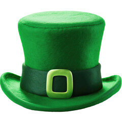 Felt leprechaun hat St Patrick's Day theme isolated