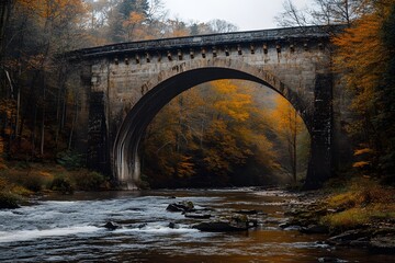 bridge over the river, Generative AI