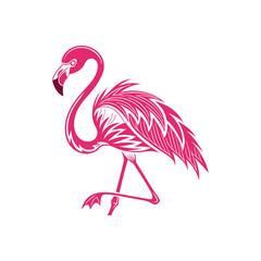 Flamingo logo art and illustration