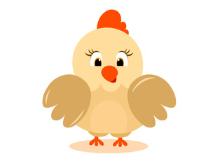 adorable chick is all smiles and ready to take on the world! With its bright eyes, fluffy feathers, and a sweet little beak, it's easy to see why this little one is so charming.