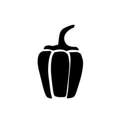 Silhouette vegetables icon vector