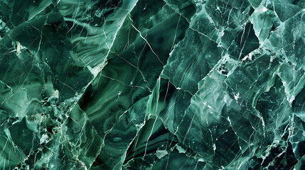 Fototapeta premium Elegant green marble texture background, generative ai