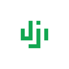 Letter Jj square,plus, health geometric symbol simple logo vector