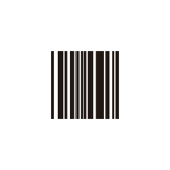 Square lines, code geometric symbol simple logo vector