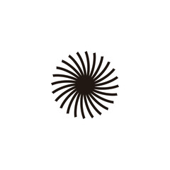 Ribbon, geometric symbol simple logo vector