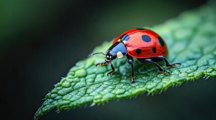Obraz premium A bug on a leaf 