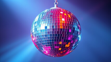 Obraz premium Disco Ball, Shiny, Isolated, Bright, Party, Light, Reflection