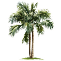 Palm tree, cutout, detailed cutout of palm tree, palm tree, graphic cutout, palm tree cutout design, realistic cutout of palm tree, on a transparent backgrounds