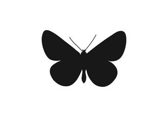 butterfly silhouette logo png template logo icon vector illustration