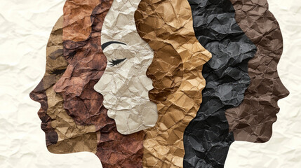 Black history month celebration of diversity and African culture pride as a multi cultural celebration.
