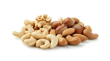 nuts isolated on white background