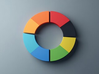 Obraz premium Colorful Circular Object