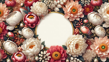 Obraz premium Floral Congratulations Card 