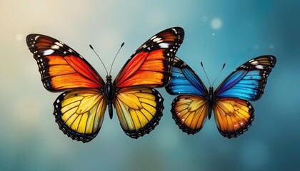 Fototapeta premium butterfly on a flower