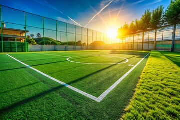 Mini Football Court Artificial Turf - Outdoor Sports Field, Perfect for Kids Games