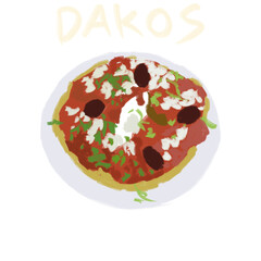 Hand Drawn Traditional Food And Signature Food