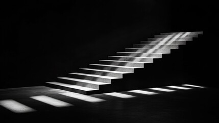 Staircase in Black and White