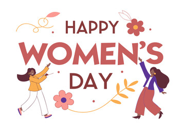 back to school happy Women's Day  