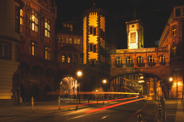 Frankfurt am Main, Altstadt bei Nacht