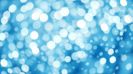 Sparkling Blue Christmas Abstract Background
