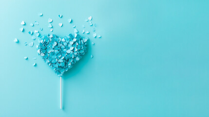composition from red and pink hearts, Valentine's day, romantic greeting card, wallpaper design