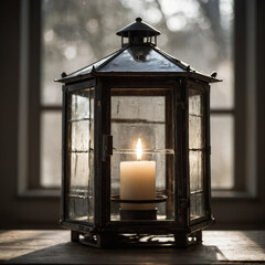 Vintage Lantern Isolated on a White Background