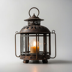 Vintage Lantern Isolated on a White Background