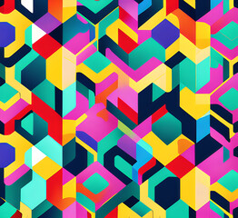 Abstract wallpaper colorful design, shapes and textures, color background.Modern abstract bright amazing.generative ai