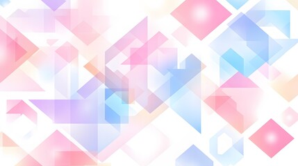 Abstract Pastel Geometric Shapes Background Design