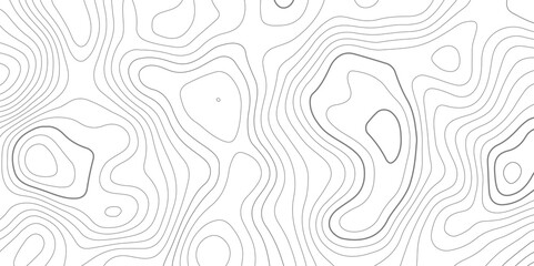 Abstract modern white and black topographic contour map wavy line, digital print terrain lines texture vector white background. 