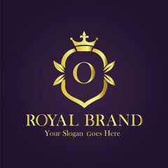 Luxury Gold Monogram Logo - Letter O