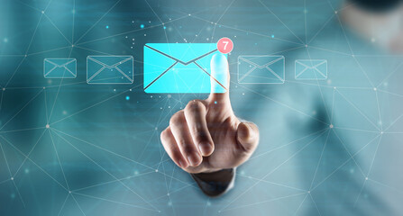 email marketing and personal mail internet icons,