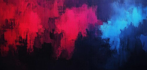 Naklejka premium A vibrant abstract background featuring dynamic splashes of red and blue against a dark backdrop, creating a striking visual impact.