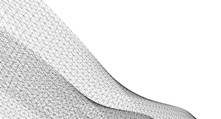 Fototapeta premium abstract architecture 3d background vector illustration