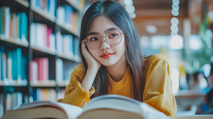 Teacher in school do homework reading books getting knowledge and education