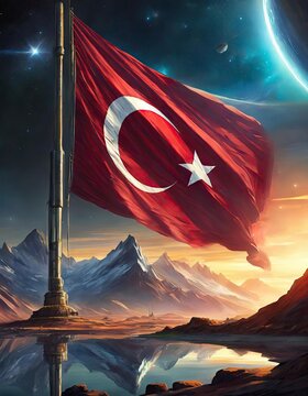 T&Uuml;RK BAYRAĞI VE CAMİİ