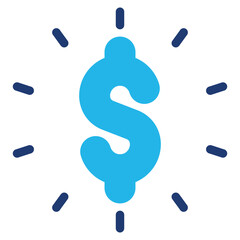 Obraz premium Dollar Sign Icons For Design Elements 