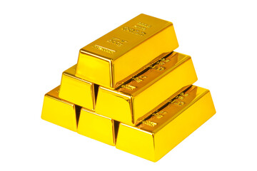 gold bars isolated transparent png