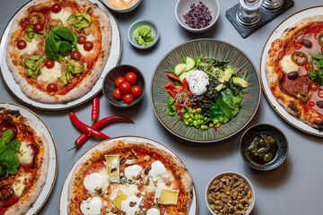 pizza with vegetables