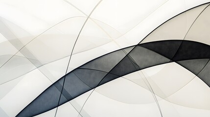 Abstract Art, Elegant Black and White Swirling Lines Background