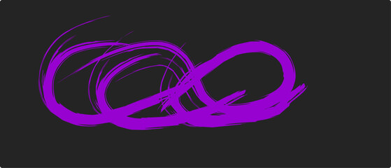 Obraz premium thick purple brush strokes with spray texture. Vintage template with hand drawn broken edges, banner. Rough thick brush stroke texture with small dots. Retro vector background for poster.