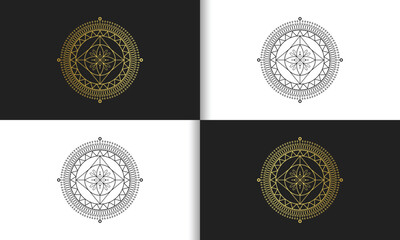 Luxury golden mandala design vector illustration