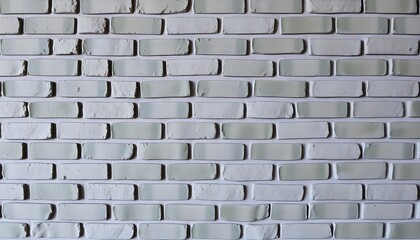 Fototapeta premium A textured wall made of alternating gray and green bricks, featuring a rustic and weathered appearance.