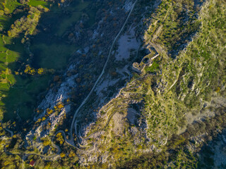 Austrian military fort Kosmach on the coast of Montenegro.