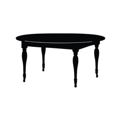 antique table isolated  vector image illustration and artwork on white background