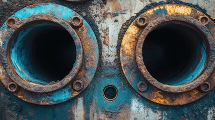 Drainage pipes and utilities laid out at an infrastructure project.