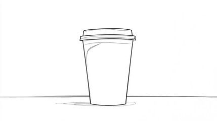 Coffee cup sits on simple table in minimalist setting showcasing everyday moments