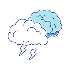 brainstorming clouds icon, brainstorming clouds vector illustration-simple illustration of brainstorming clouds, perfect for brainstorming clouds logos and icons