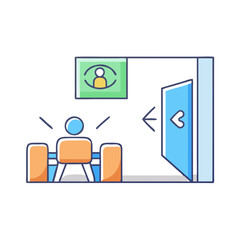 breakout room icon, breakout room vector illustration-simple illustration of breakout room, perfect for breakout room logos and icons