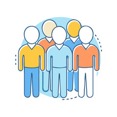 group of people icon, group of people vector illustration-simple illustration of group of people, perfect for group of people logos and icons